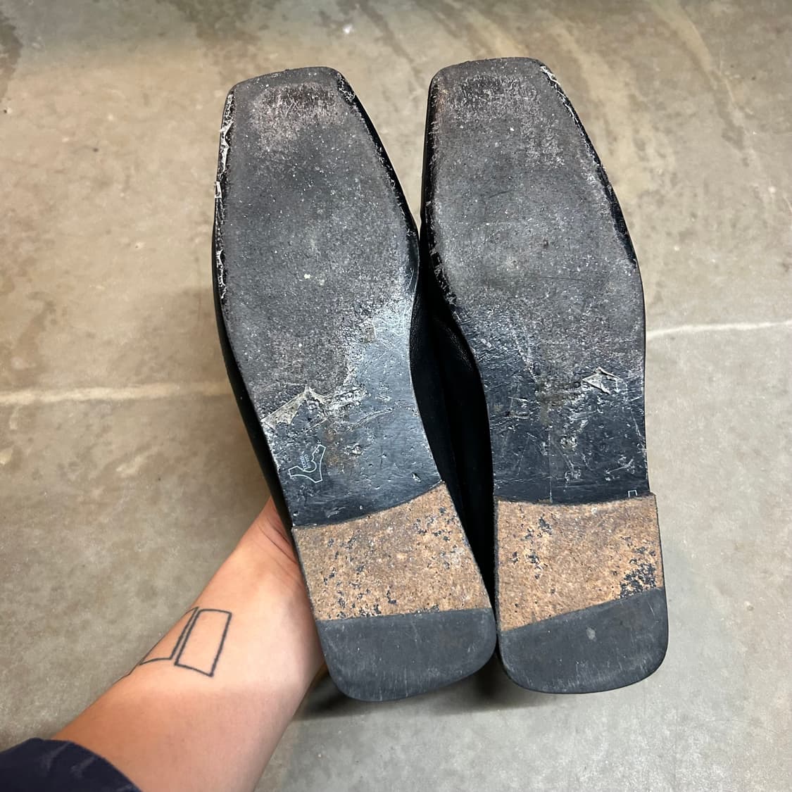 250) 질샌더 휩 스티치 스퀘어 토 발레리나 플랫 슈즈 상품이미지7