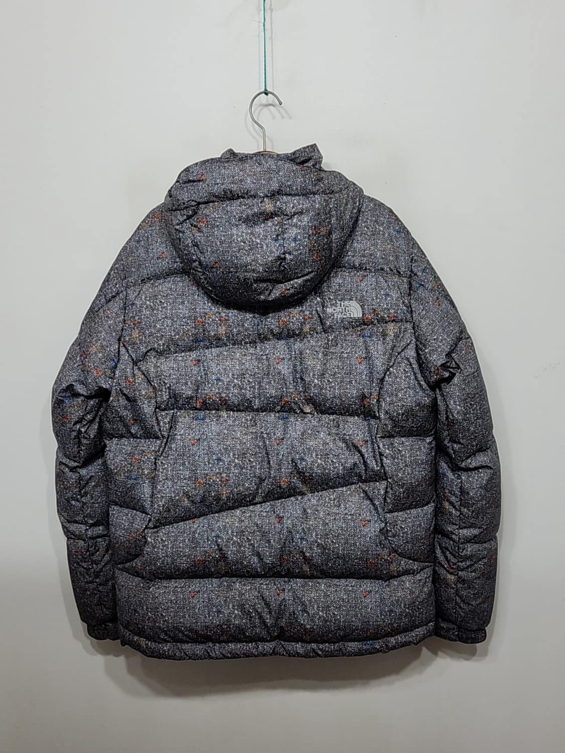(L) 노스페이스 패딩점퍼 무늬패턴 후드 다운자켓  상품이미지8