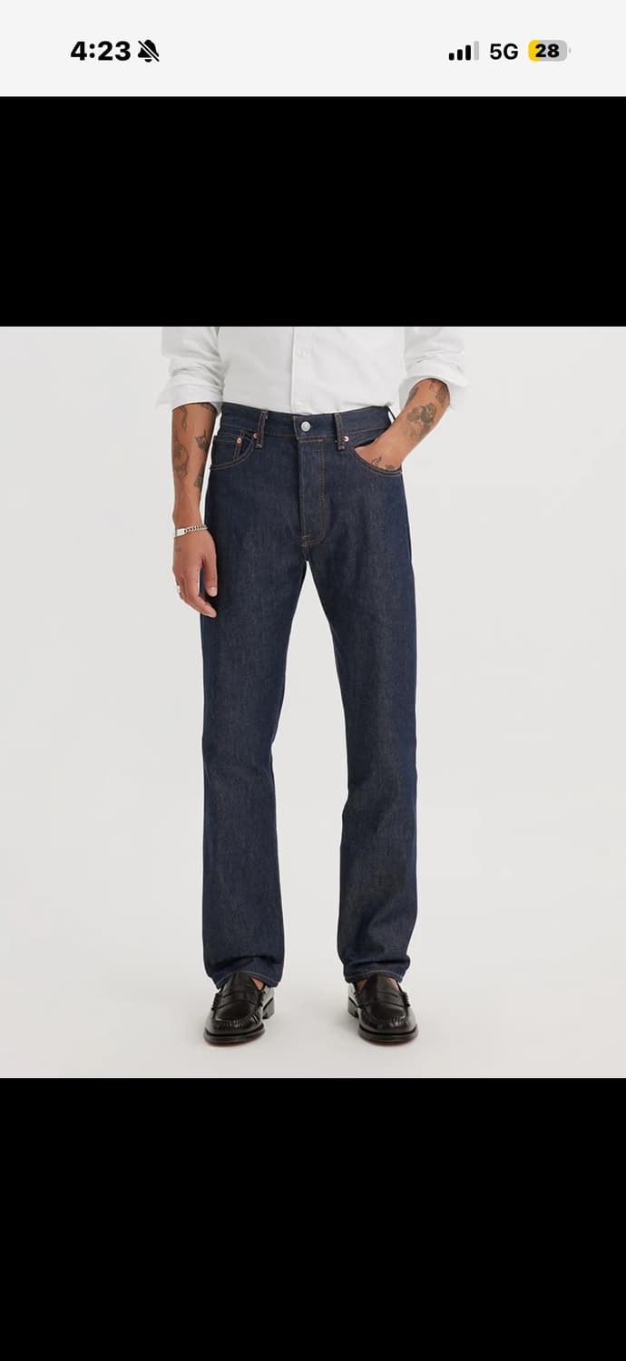 리바이스 오리지널 리지드 501 새상품 상품이미지1