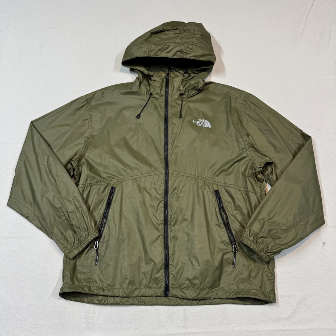 M) 노스페이스 올리브 카키 후드 얇은 바람막이 상품이미지1