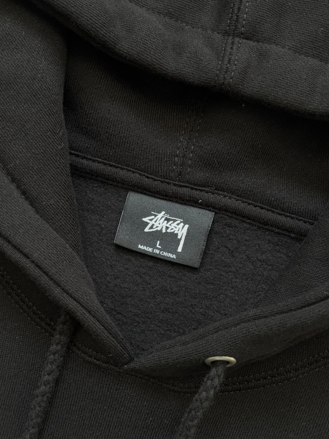 Stussy 스투시 블랙 코스모스 로고 후드티 상품이미지4