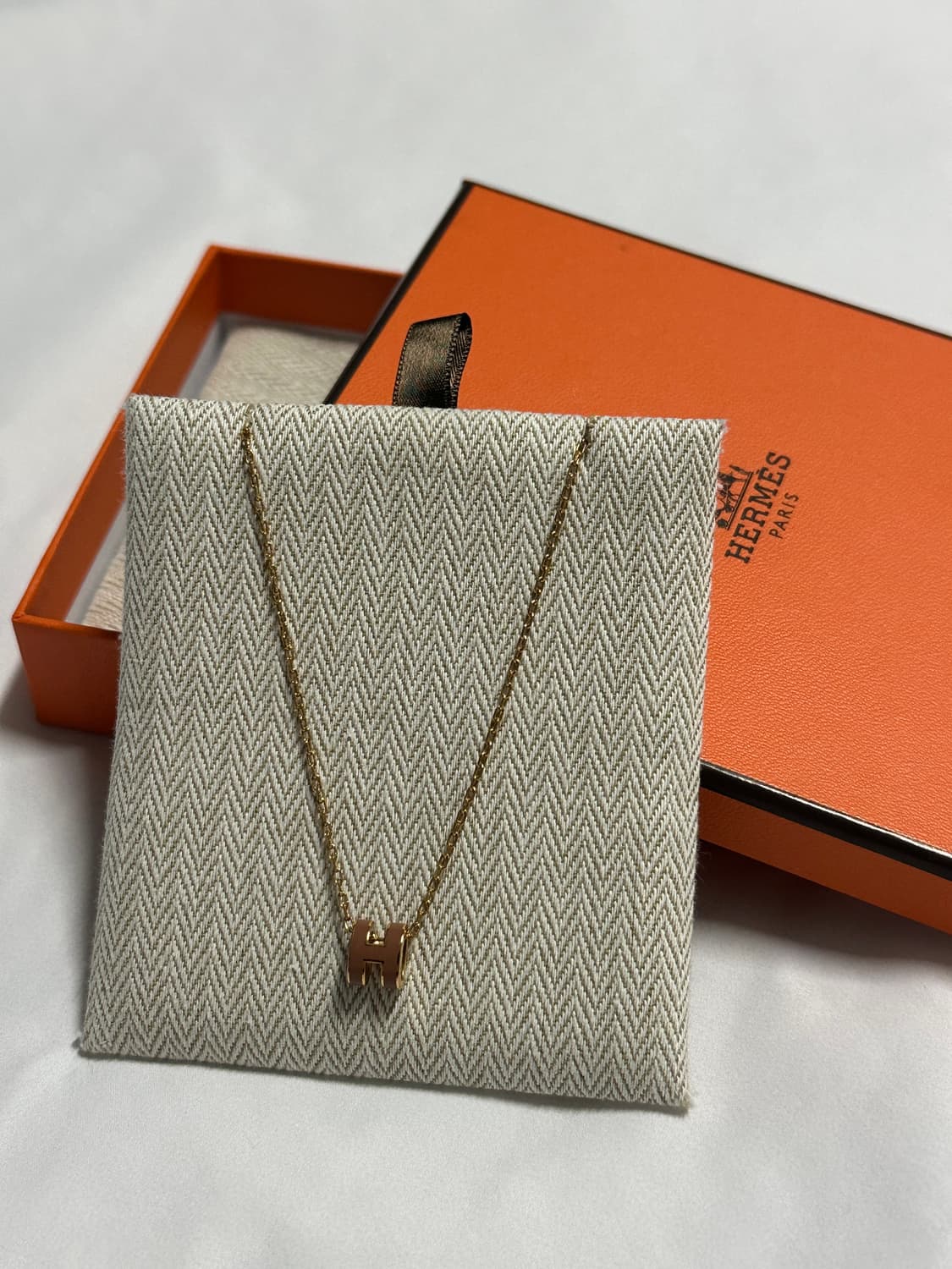 에르메스 미니팝아슈 뉴골드 목걸이 상품이미지2