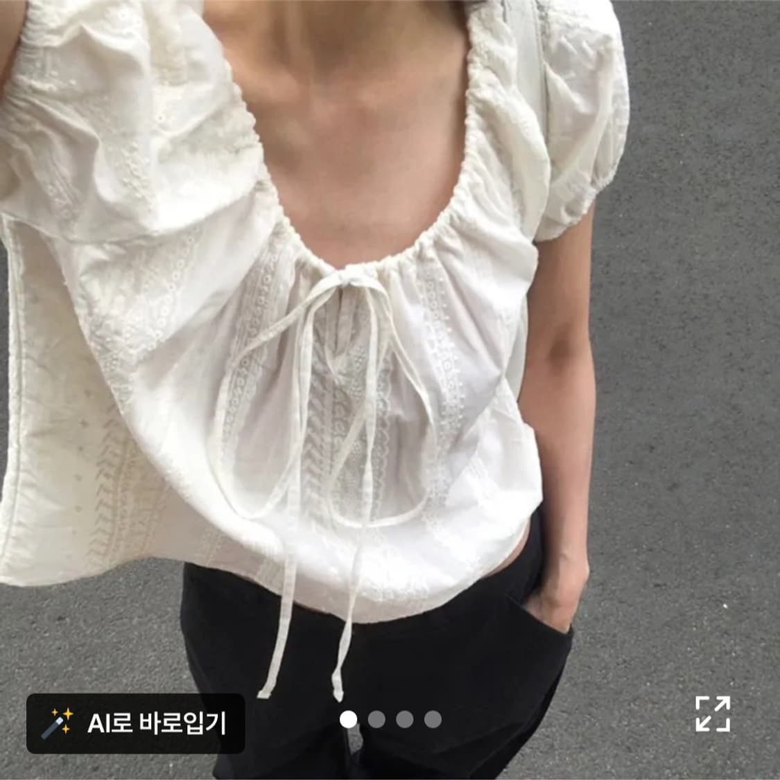새상품) 메이비베이비 디어리스트 Morica Blouse 블라우스 반팔 상품이미지2