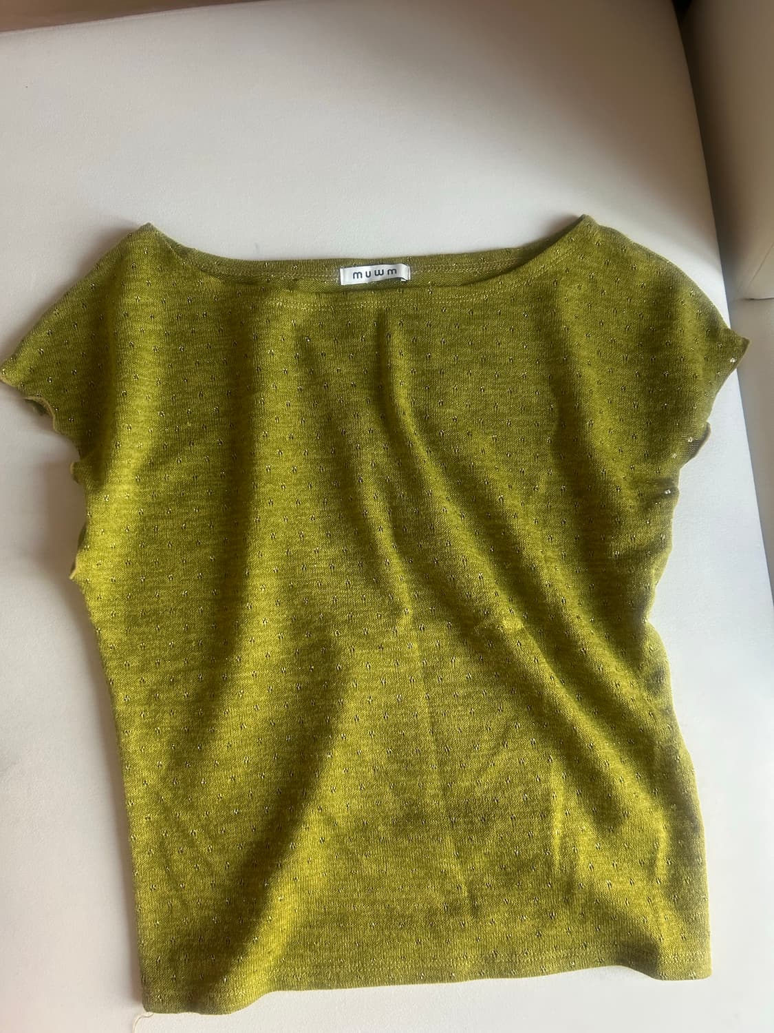 무음 도트 블랭크 니트 탑 상품이미지2