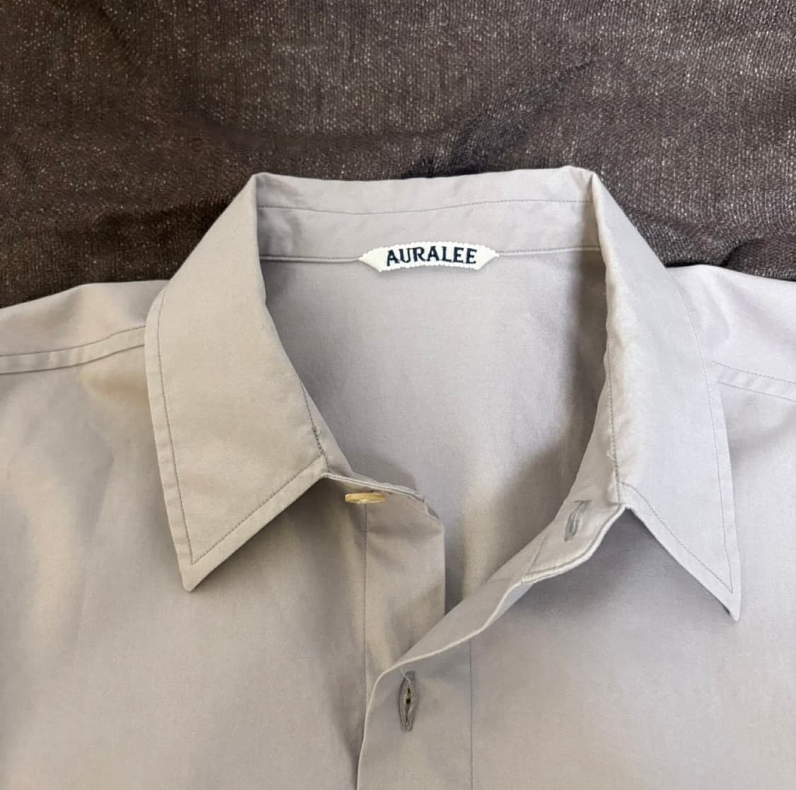 새상품급/오라리 빅트윌 셔츠 4 라이트 브라운 상품이미지3