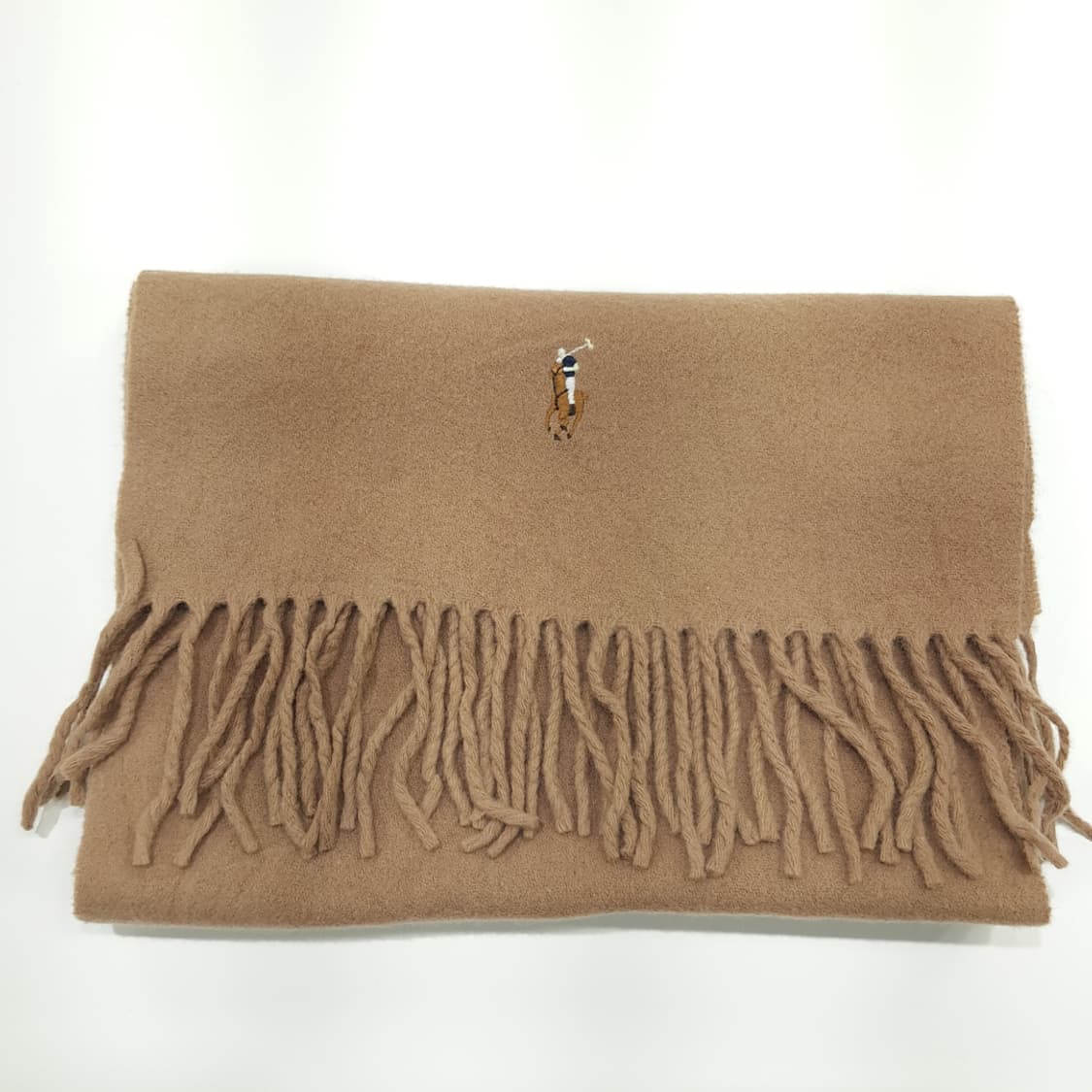 MX202 폴로 랄프로렌 베이지 램스울 목도리 머플러 상품이미지7