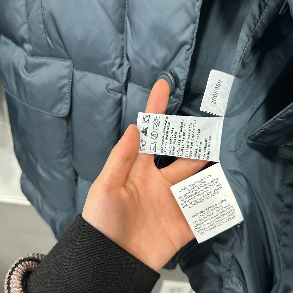 언노운 패디드 자켓 상품이미지5