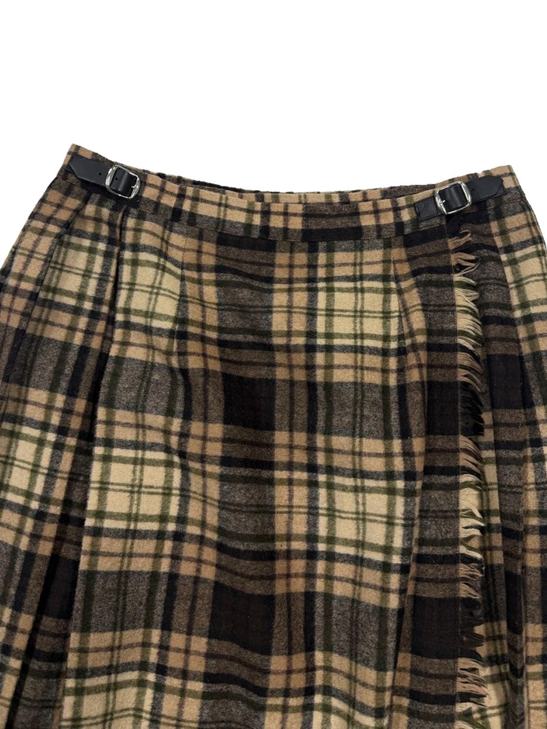빈티지 O'NEIL 체크 버클 랩 스커트 상품이미지2