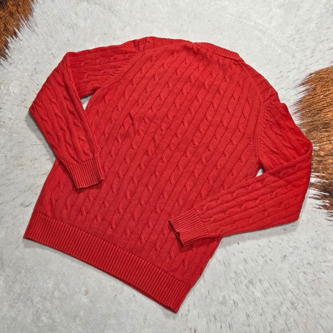 빈폴 오렌지 케이블 니트 상품이미지4