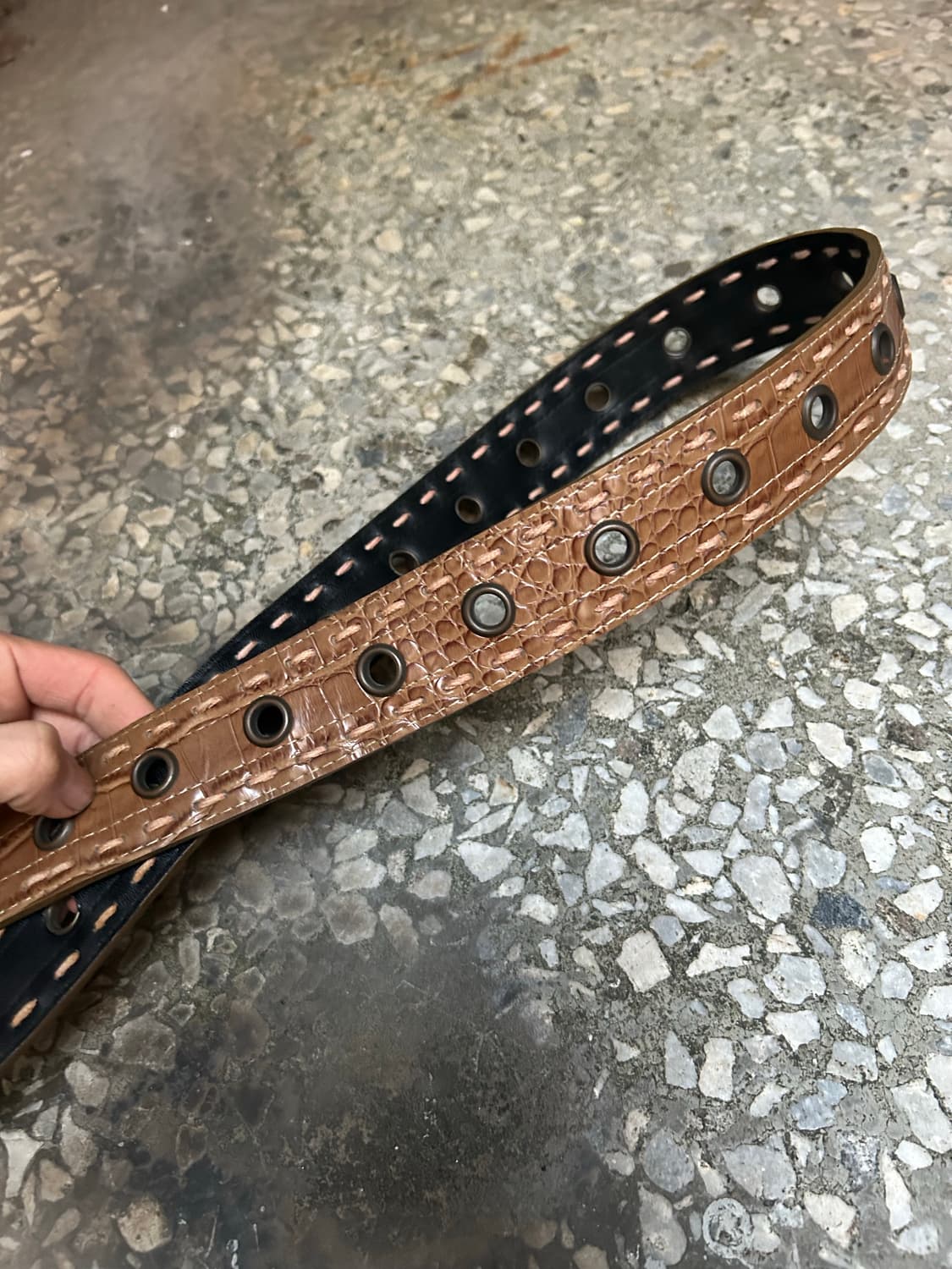 2000s VTG 브라운 레더벨트  상품이미지2