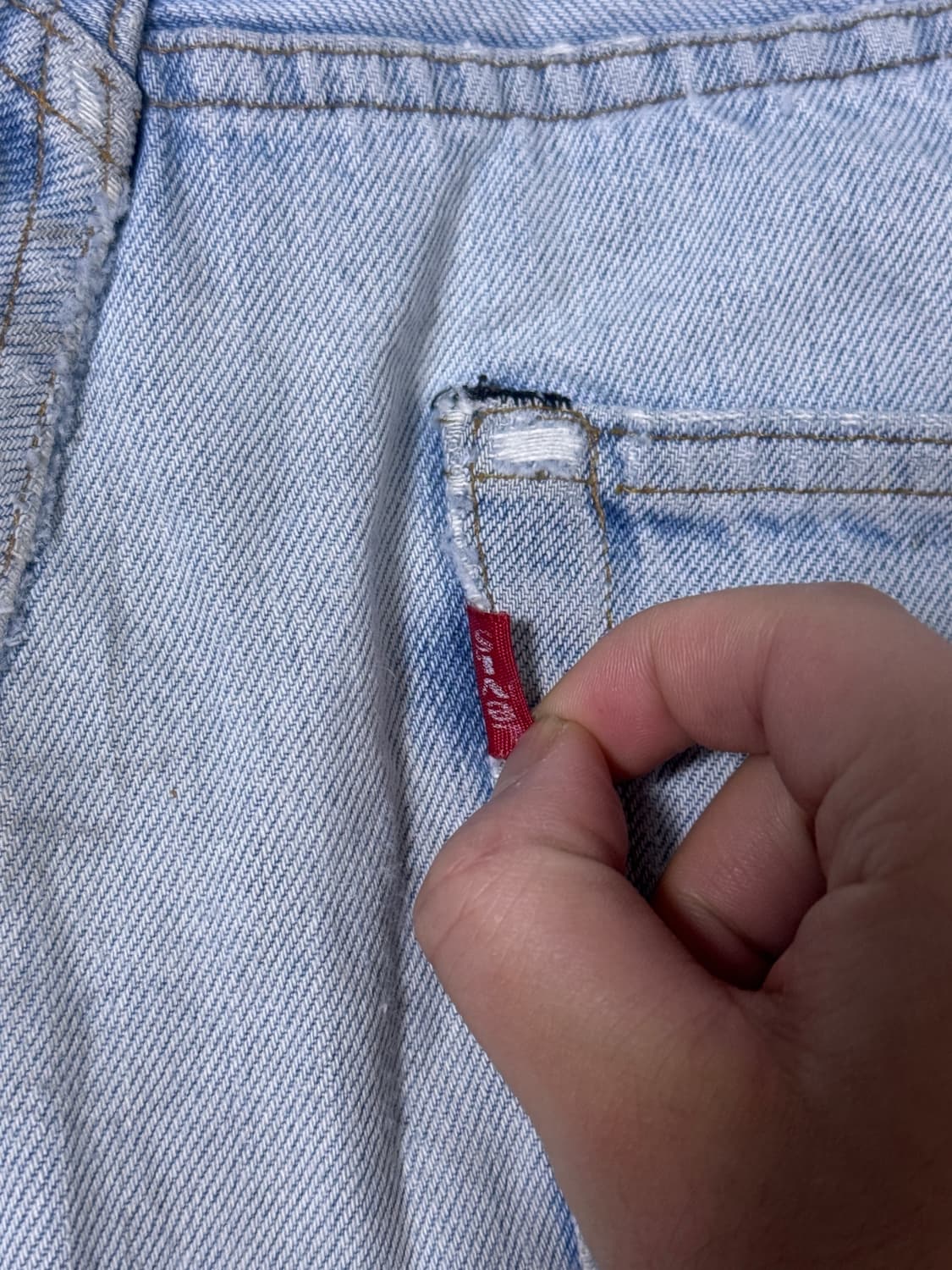 80s usa 리바이스 501 66 후기 셀비지 데님 쇼츠 상품이미지3