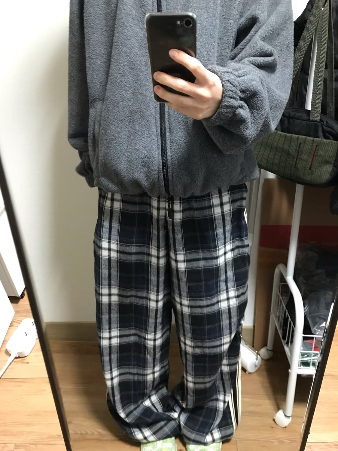 체크팬츠 상품이미지3