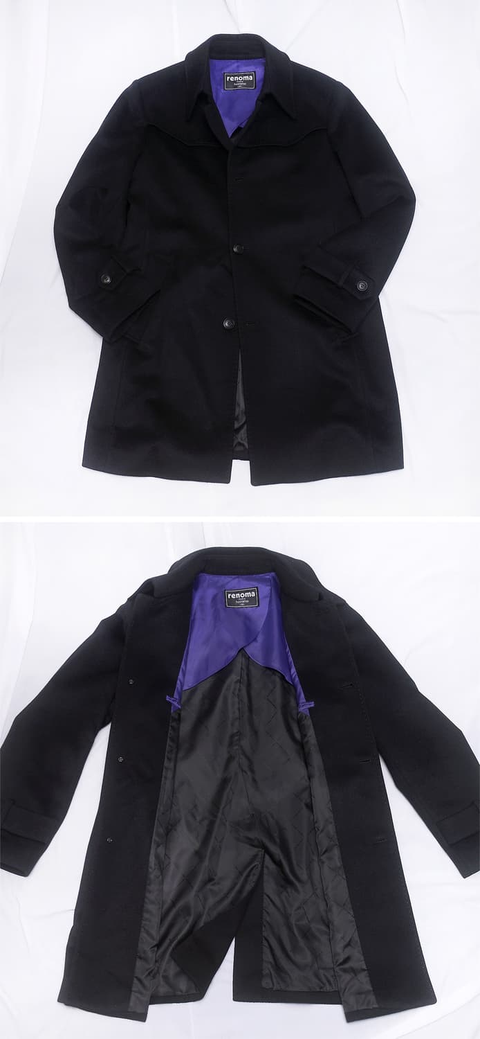 레노마 파리 옴므 퓨어 캐시미어 싱글 발마칸 트렌치 코트 (100+) 상품이미지2