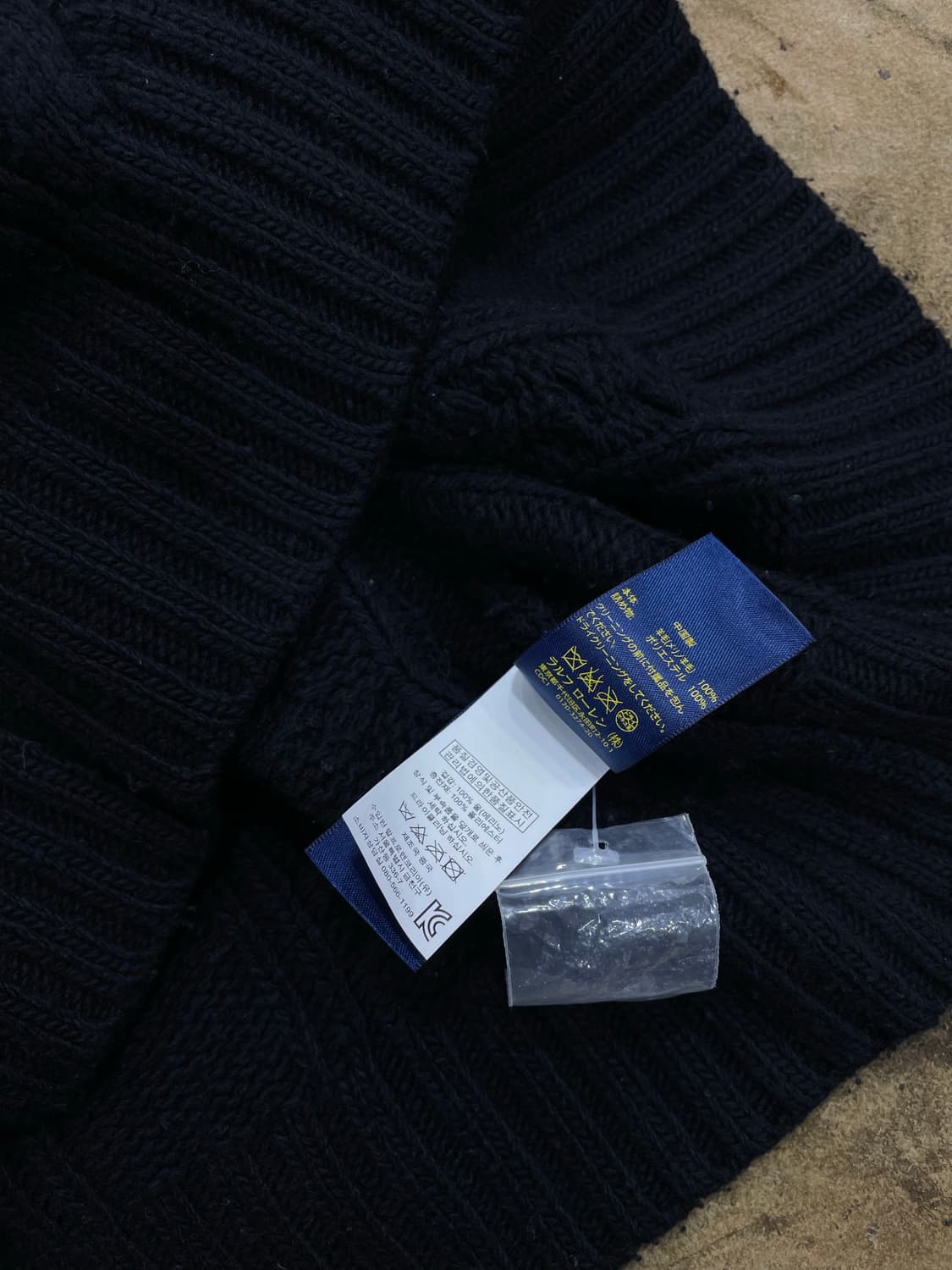 폴로랄프로렌/블랙 헤비울 니트티(100) 상품이미지4