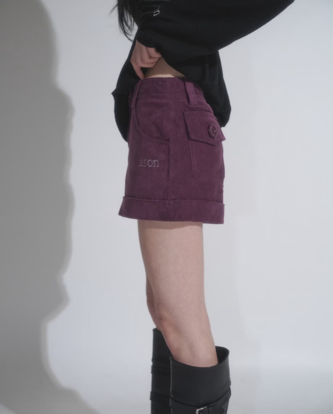 애즈온 코듀로이 숏팬츠 상품이미지3