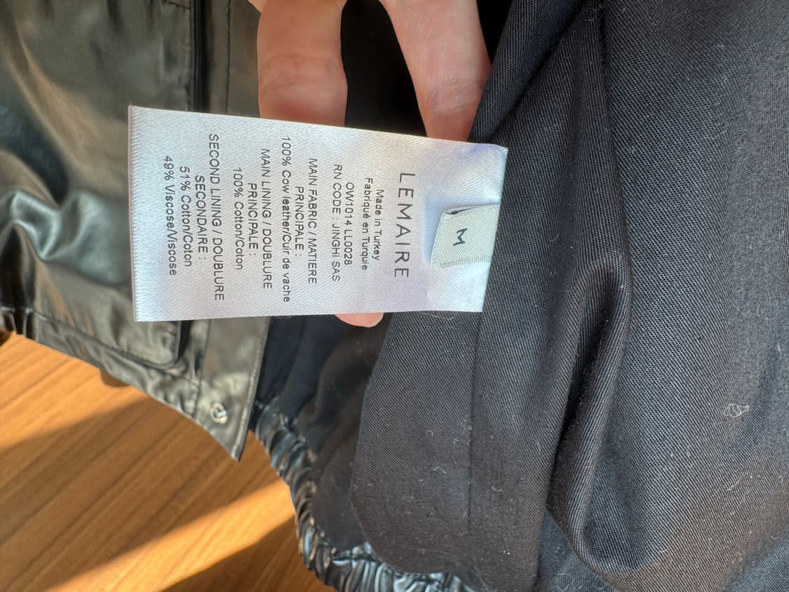 르메르 23ss 남성 레더 블루종 상품이미지4