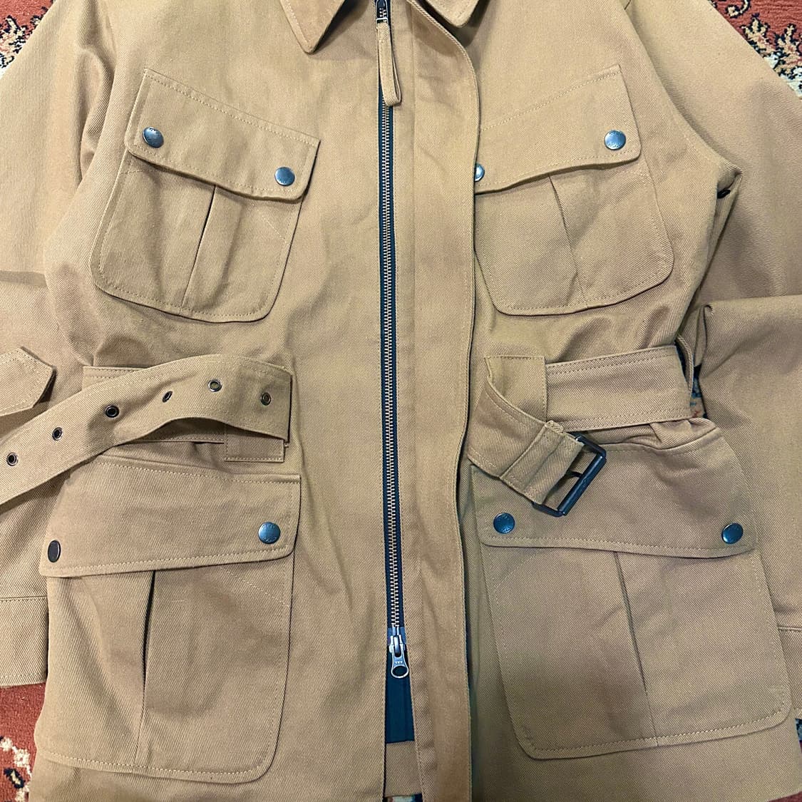 Lohnt 론트 사파리 헌팅 필드 자켓 베이지 (M-L) 상품이미지3