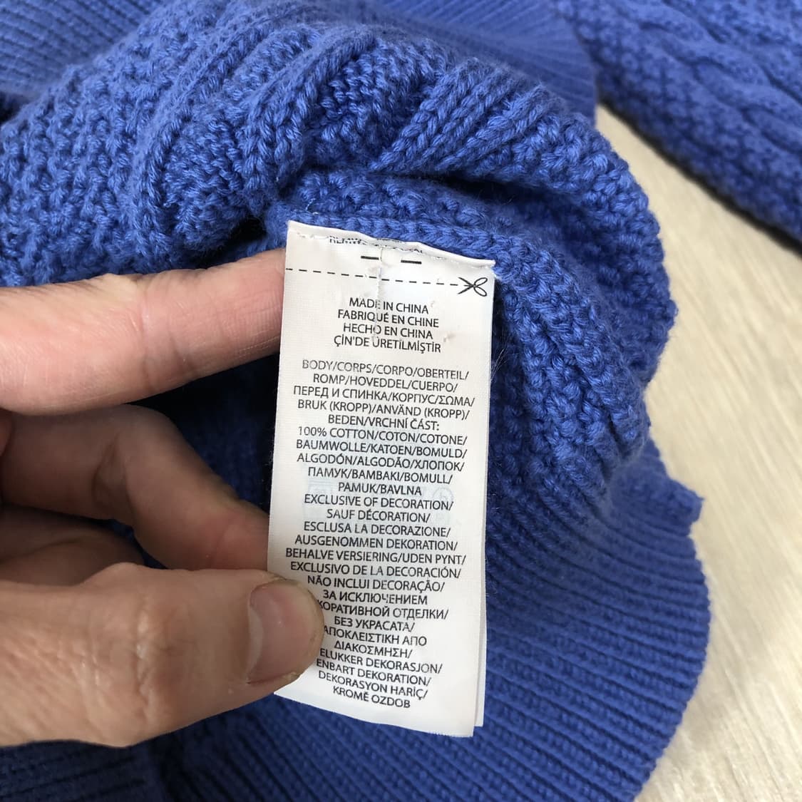 (우먼스 XS-S) 폴로 랄프로렌 POLO 아란 코튼 라운드 스웨터 니트 상품이미지5