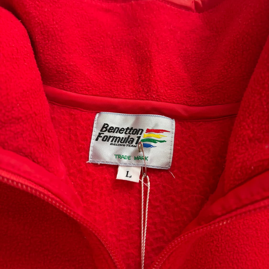 베네통 Formula 1 빈티지 풀오버 플리스 L 상품이미지6