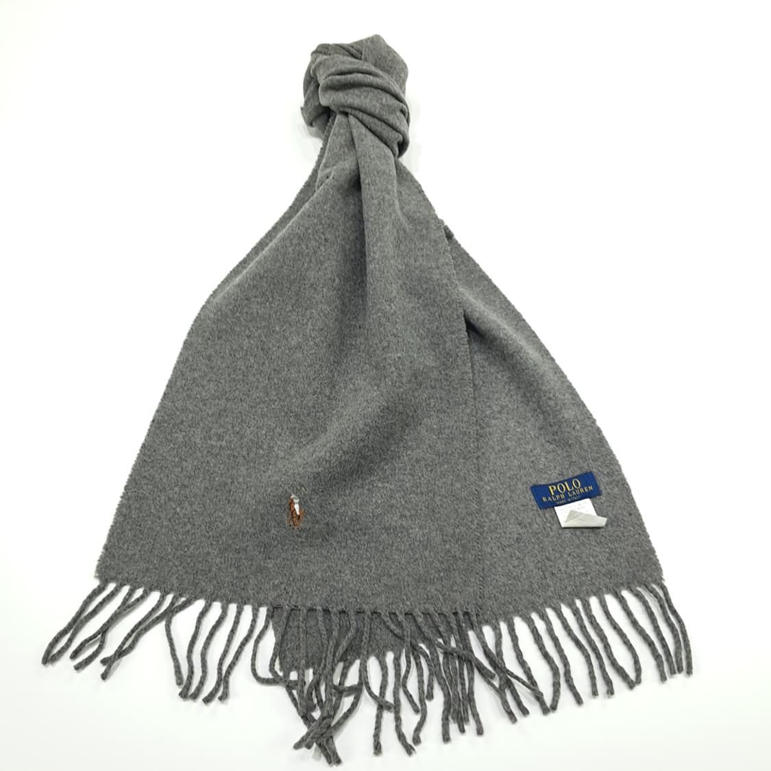MX316 폴로 랄프로렌 그레이 울 목도리 머플러 상품이미지3