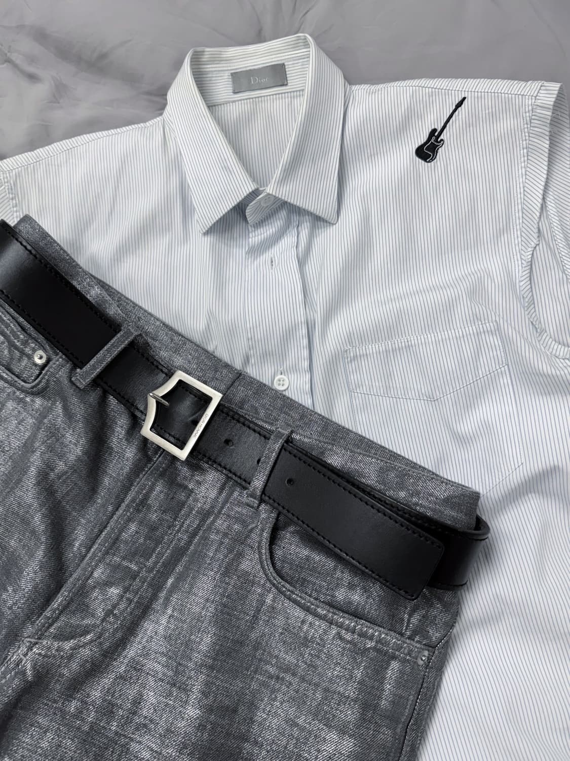 디올 옴므 by 에디 슬리먼 SS05 런웨이 스트라이프 셔츠 상품이미지1