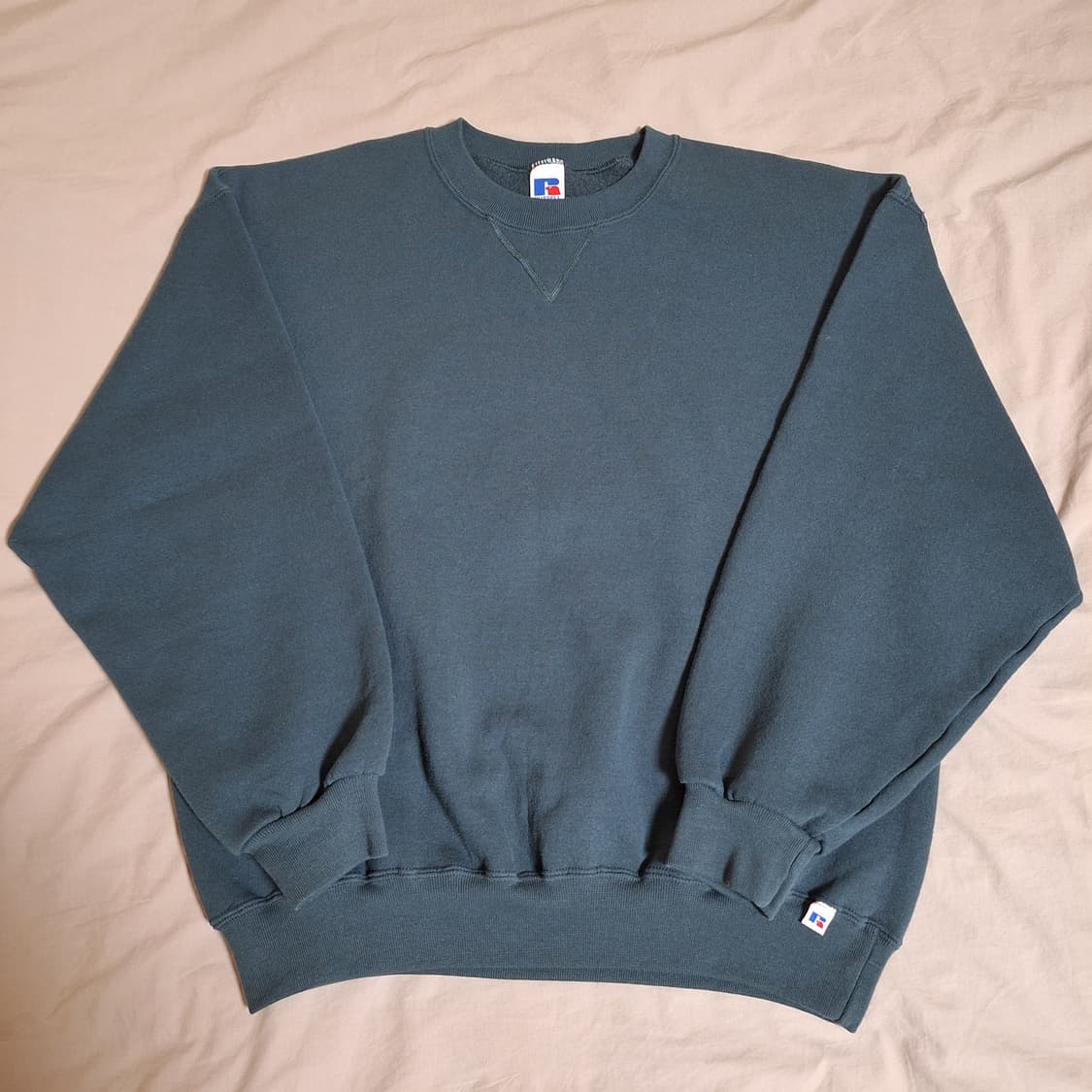 90s 러셀 스웻셔츠 다크그린 XL 상품이미지1