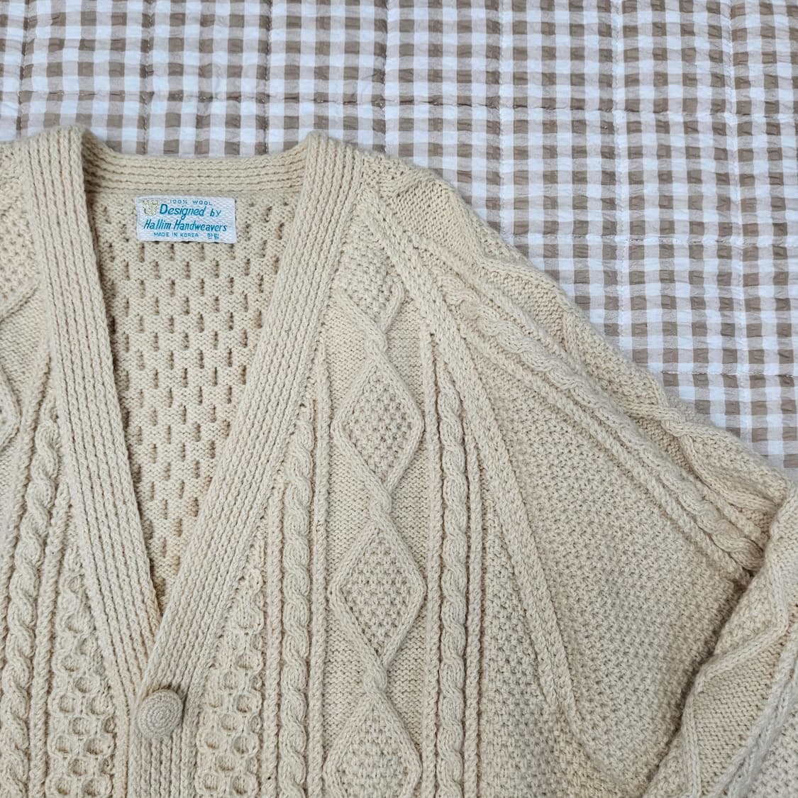 한림수직 울100 니트 가디건 남자100 상품이미지3