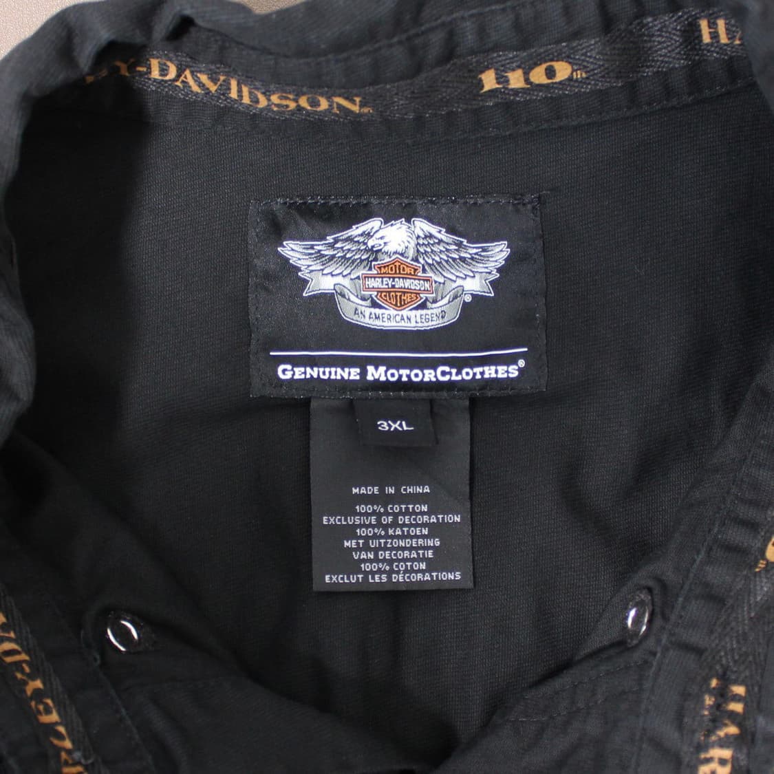 Harley-Davidson 110th Anniversary 블랙 셔츠 상품이미지5