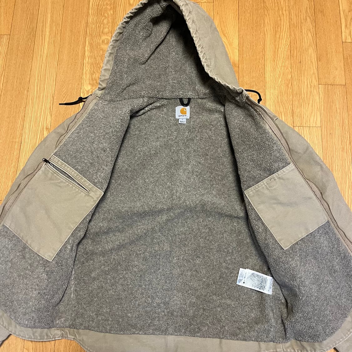 [L] 칼하트 J141 시에라 셰르파 자켓 Tan 상품이미지4