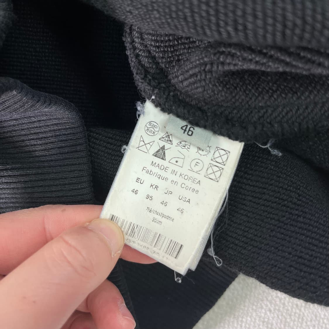 100 솔리드 옴므 벨벳 후드티 상품이미지5