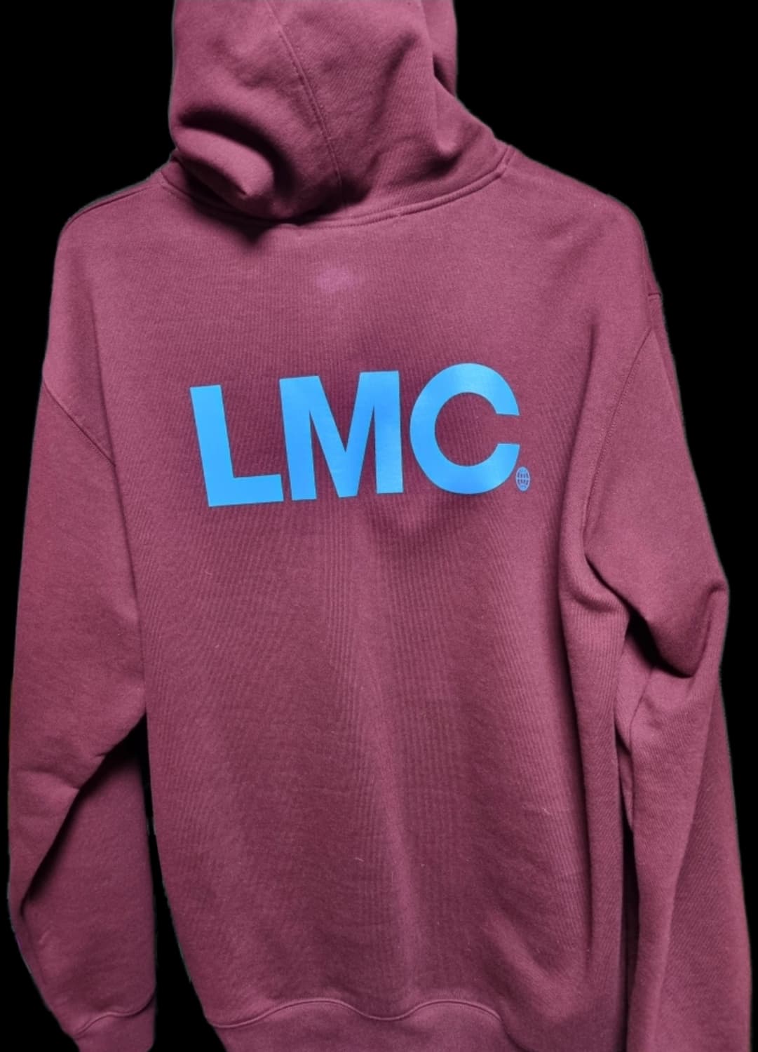 LMC 버건디 후드티 XL 판매 상품이미지5