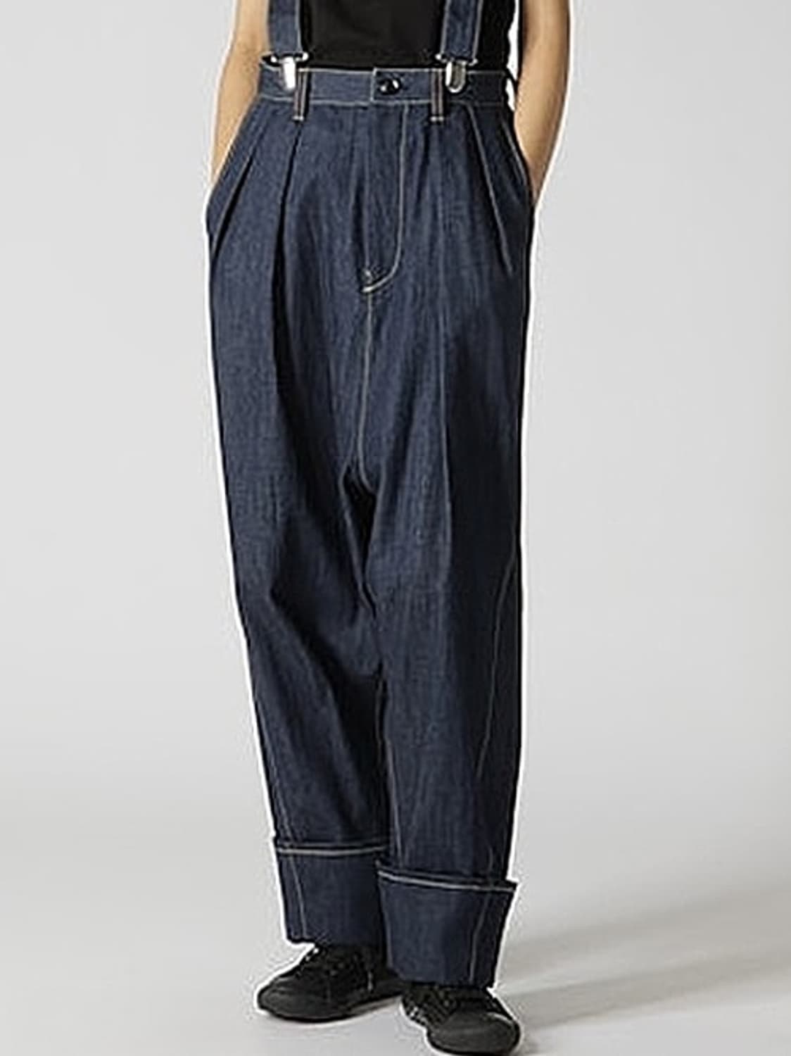 새상품 요지야마모토 Ground Y 서스펜더 데님 3size 상품이미지7