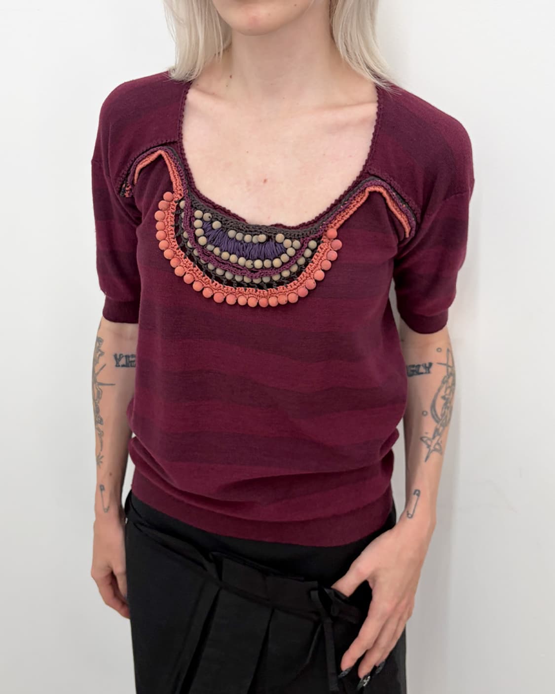 버버리 프로섬 2012S/S 아플리케 스트라이프 탑 상품이미지4