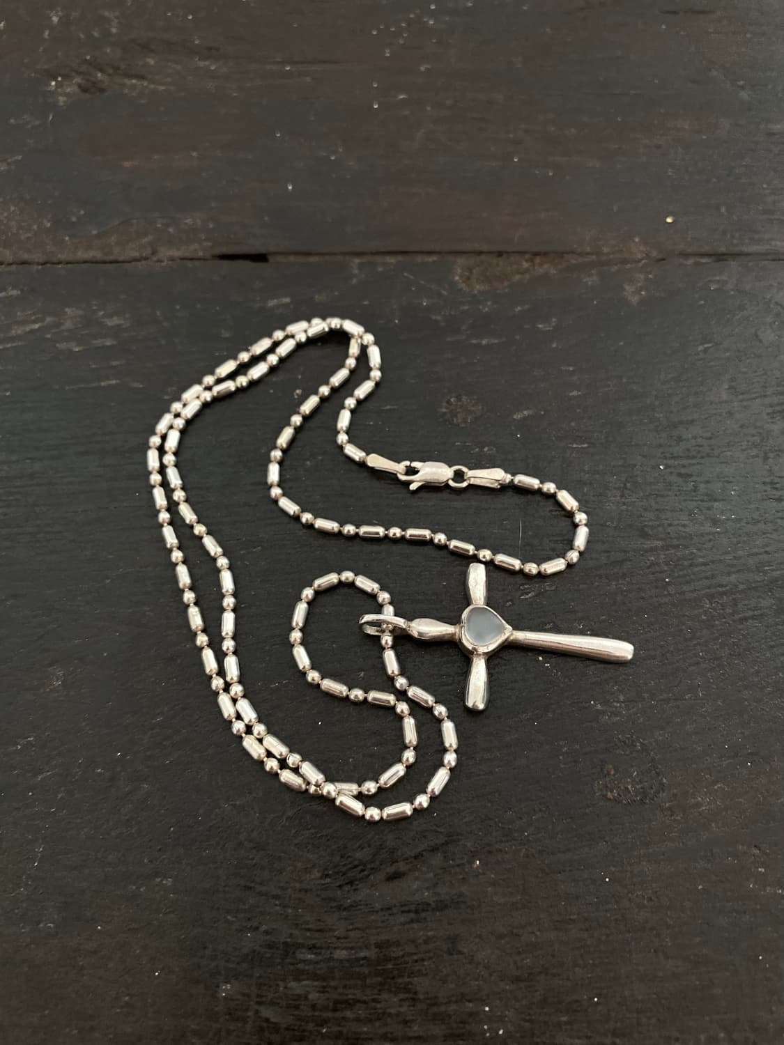 moonstone cross 925silver neck 상품이미지3