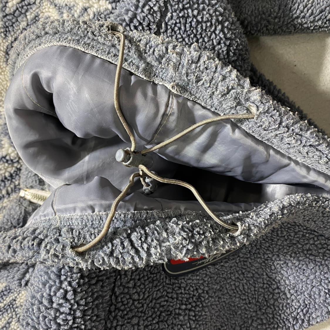 칼카니 눈꽃 패턴 플리스 후리스 후드집업 상품이미지4