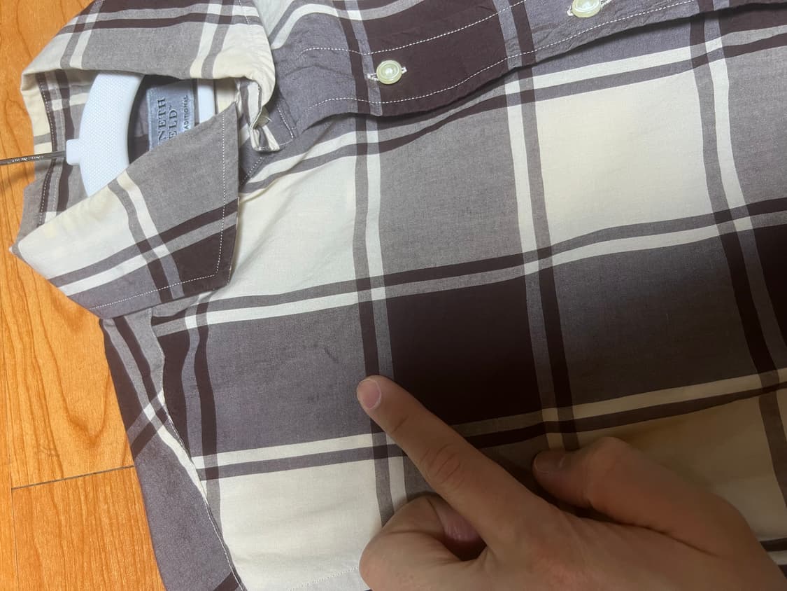 Kenneth field  check shirts 케네스필드 체크셔츠 상품이미지4
