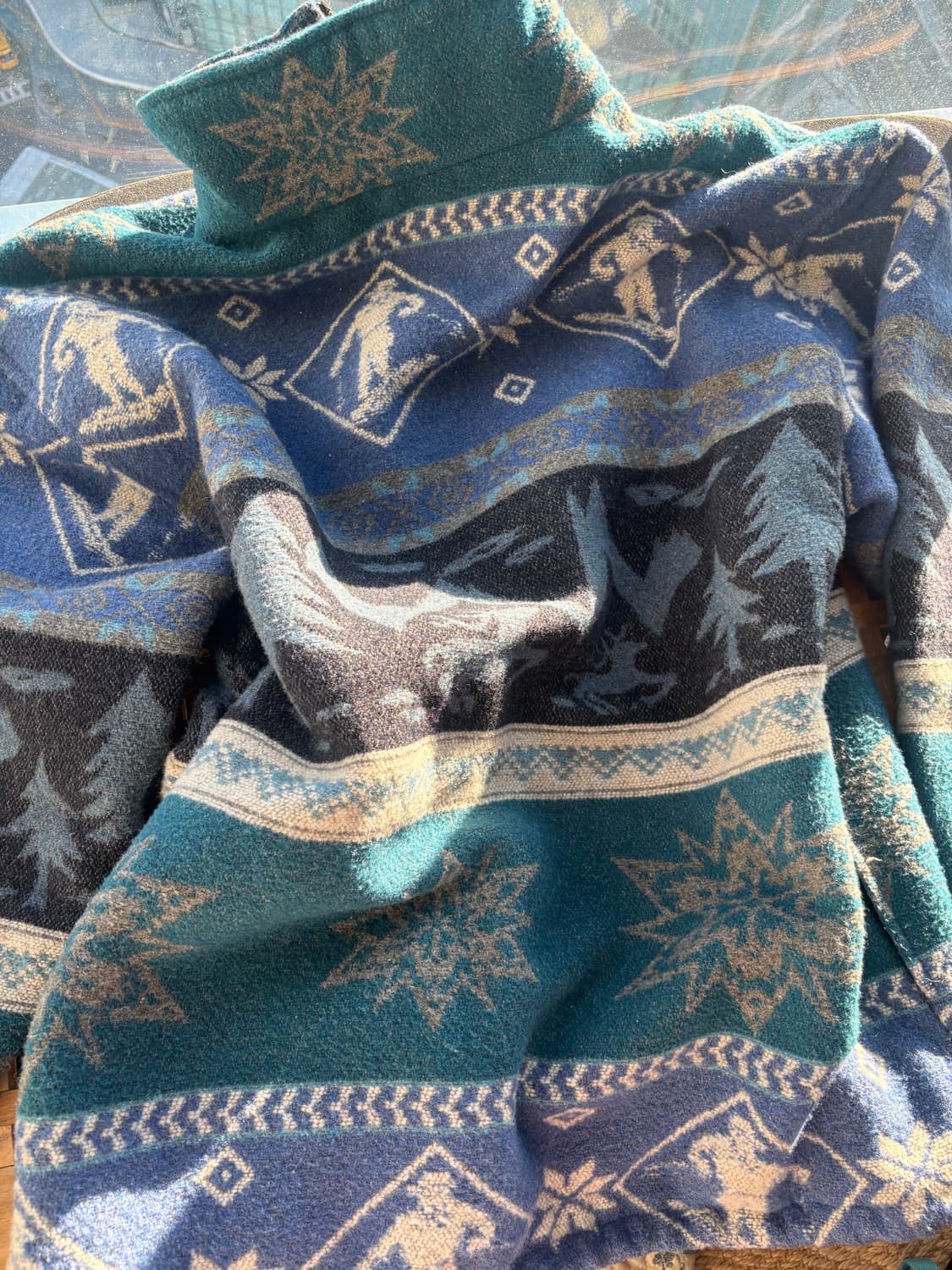 LL Bean 90s 노르딕 블랭킷 풀오버 플리스 스키자켓 상품이미지6