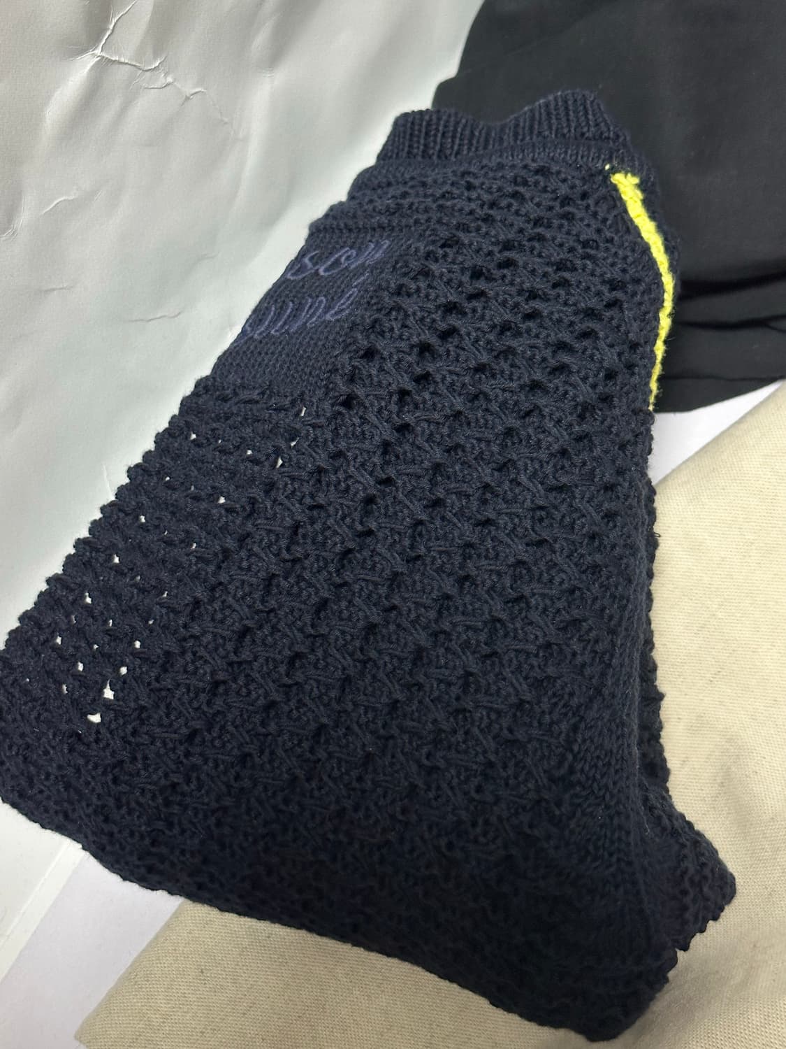 (해외XS) 메종키츠네 텍스처드 크롭 네이비 상품이미지4