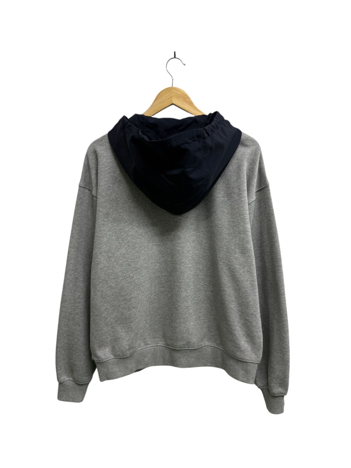 세컨모놀로그 배색 후드 맨투맨티 M  상품이미지3