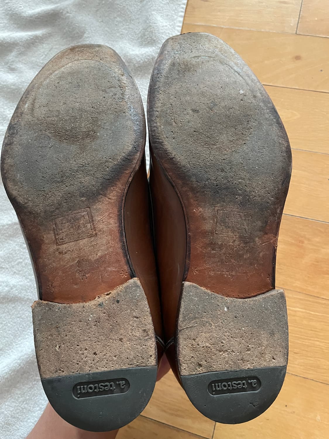 a.testoni brown loafers 상품이미지3