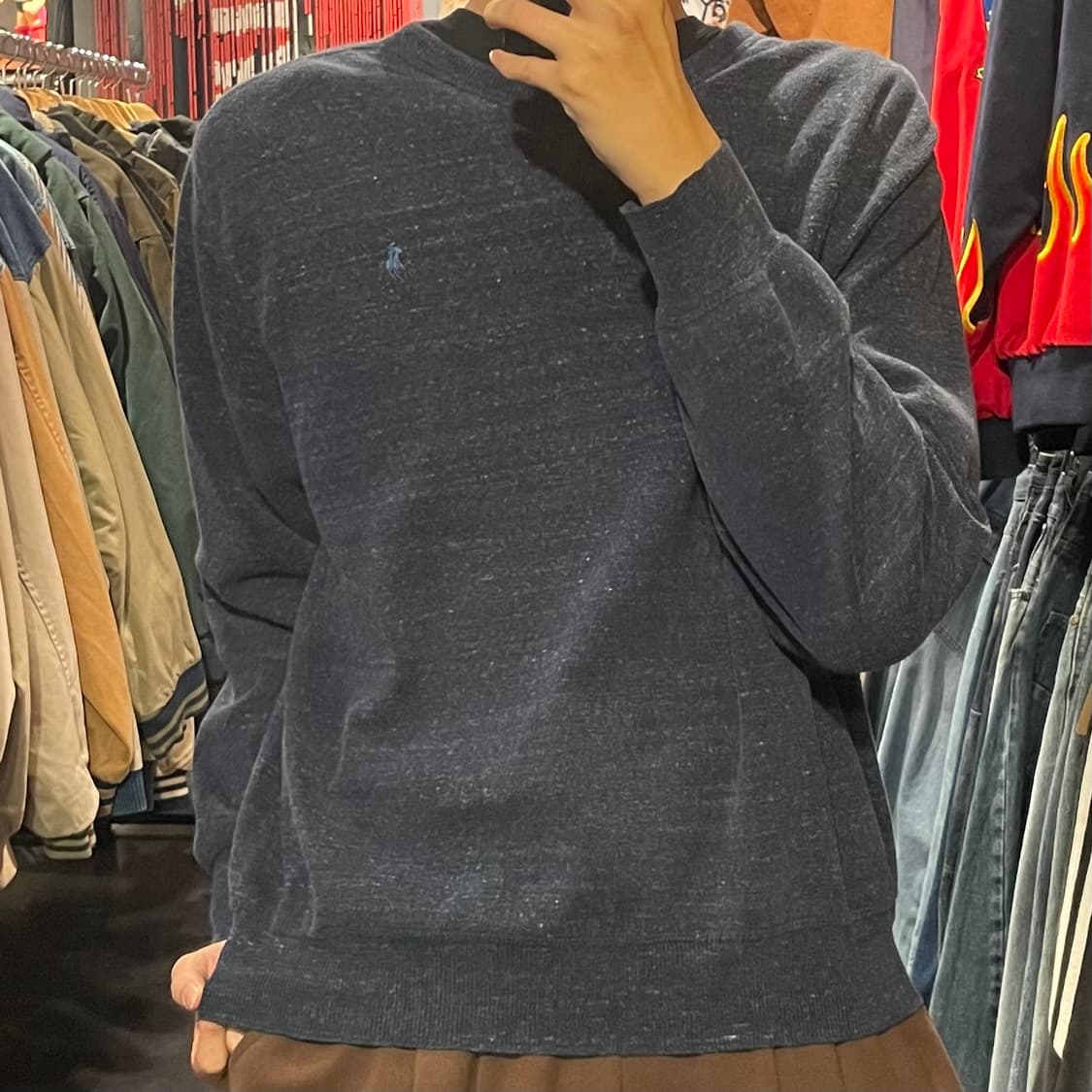 [IM] Polo 폴로랄프로렌 네이비 라운드넥 긴팔니트 상품이미지2