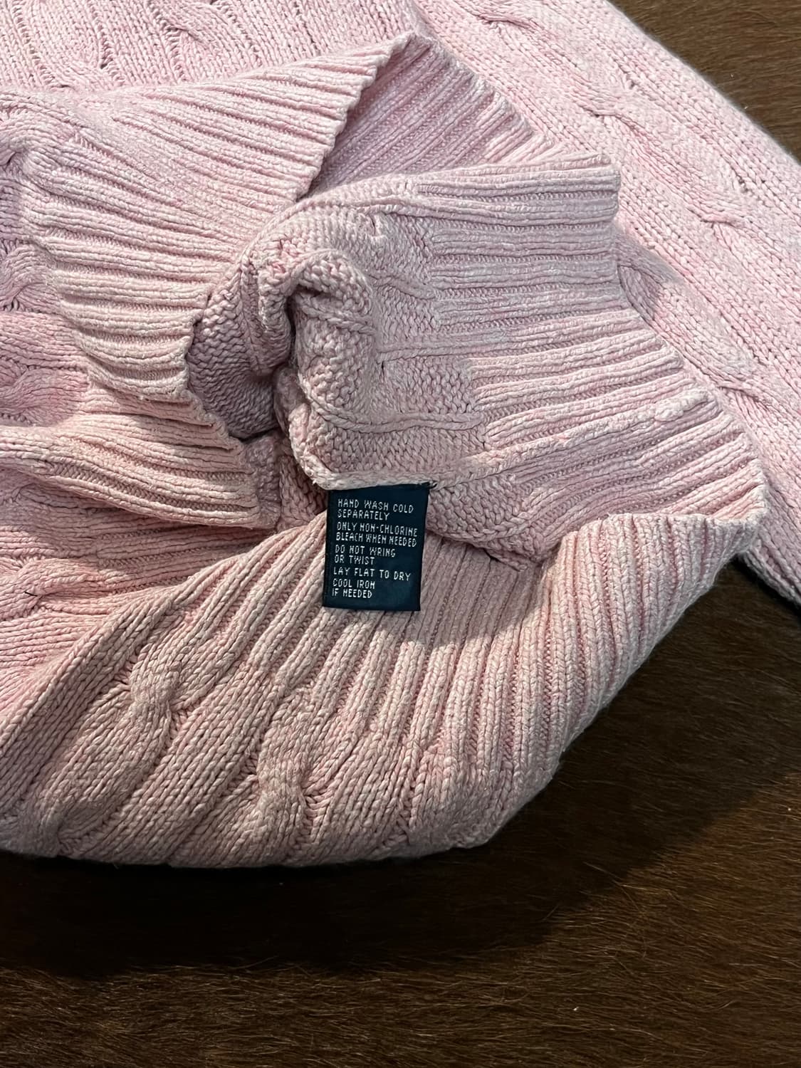 폴로 랄프로렌 핑크 케이블 니트 상품이미지9