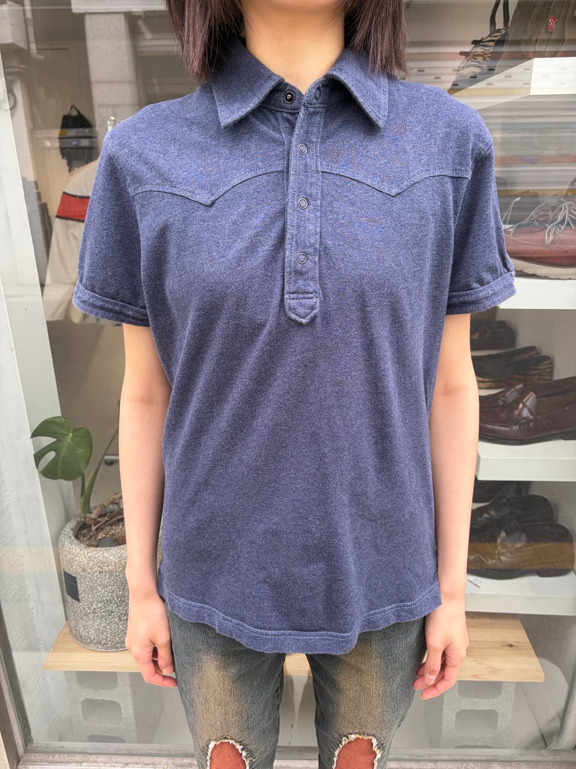 Uniqlo x Michael Bastian  미니멀 웨스턴 반팔티 상품이미지2