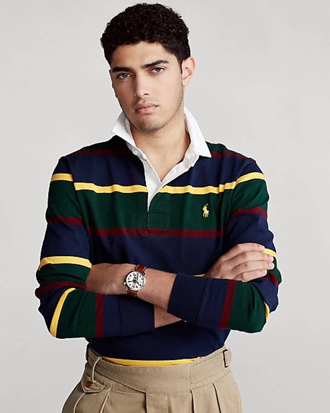 폴로 랄프로렌 멀티 스트라이프 럭비 셔츠 M 상품이미지3
