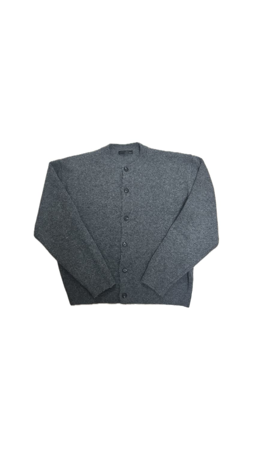 RUN 크롭 그레이 니트 가디건 상품이미지1