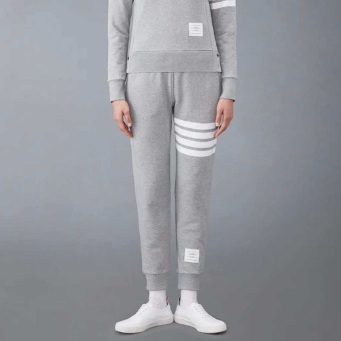 [S+급/O] 톰브라운 사선완장 트레이닝 조거팬츠 바지 그레이 상품이미지8