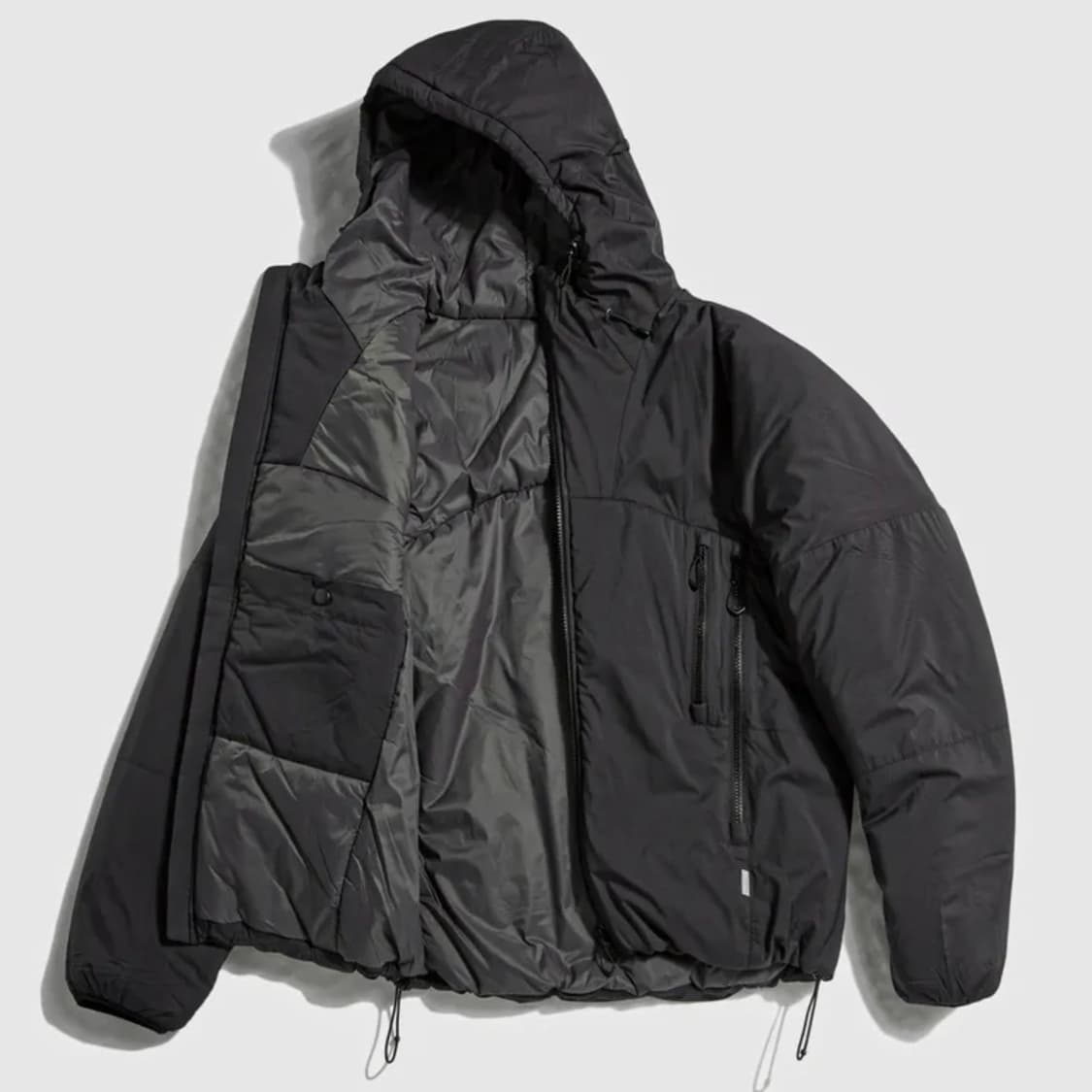 에스피오나지 인슐레이티드 하이킹 자켓 패딩 블랙 상품이미지2