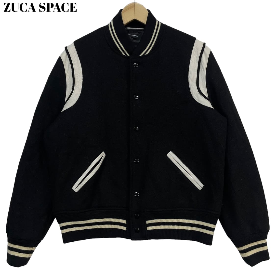 ZucaSpace Teddy Varsity Jacket 상품이미지1