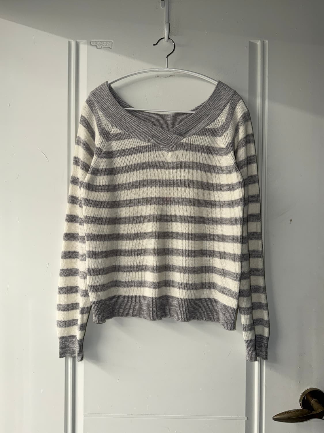 일본빈티지 오프숄더 스트라이프 탑 상품이미지4