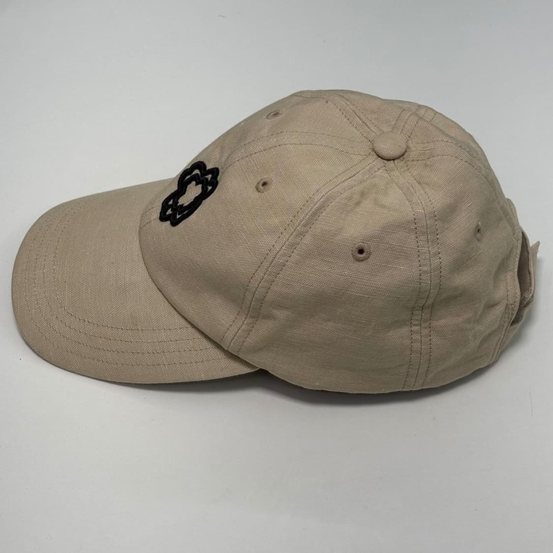 MAJE 클로버 자수 로고 코튼 볼캡 베이지 상품이미지2